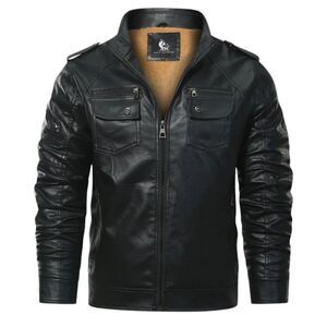 NWT David Outwear Fleece Biker Jacket Size Large
